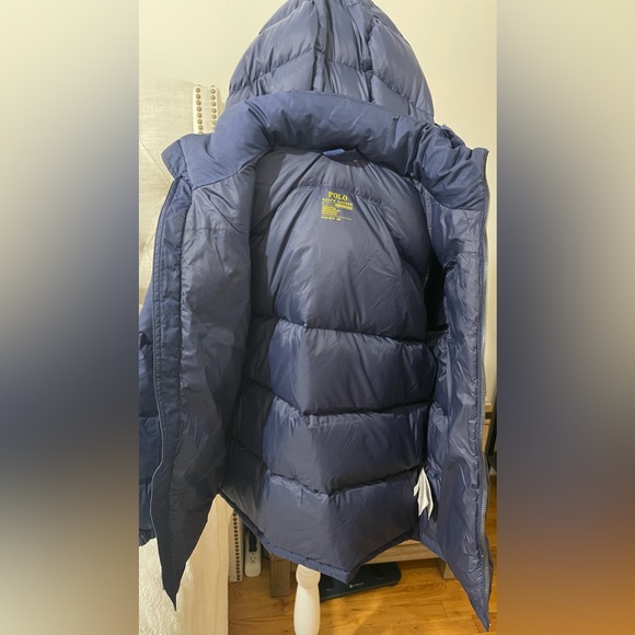 Ralph Lauren Performance, Blue puffer jacket with removable hood. medium 10-12 - Picture 2 of 7
